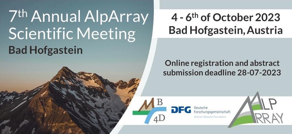 7th Annual AlpArray Scientific Meeting, Bad Hofgastein